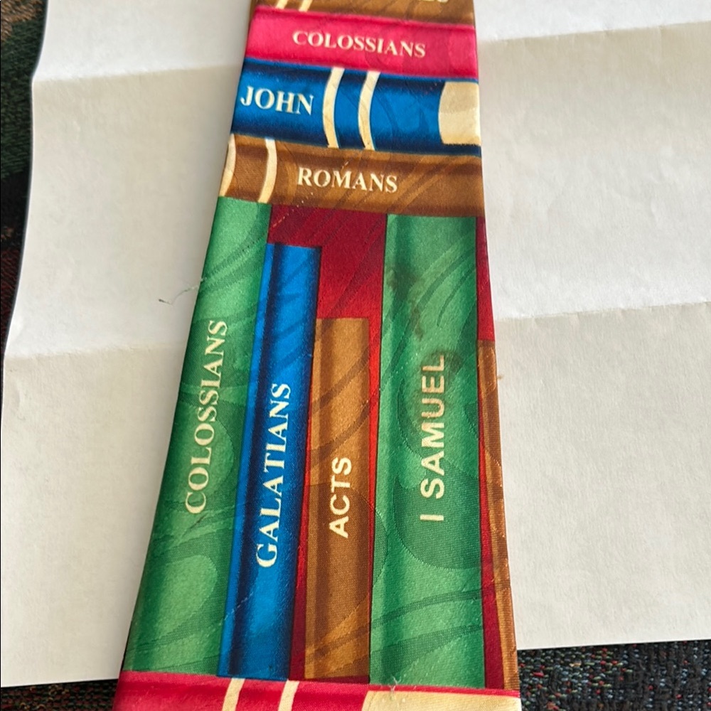 Colorful Bookshelf Necktie